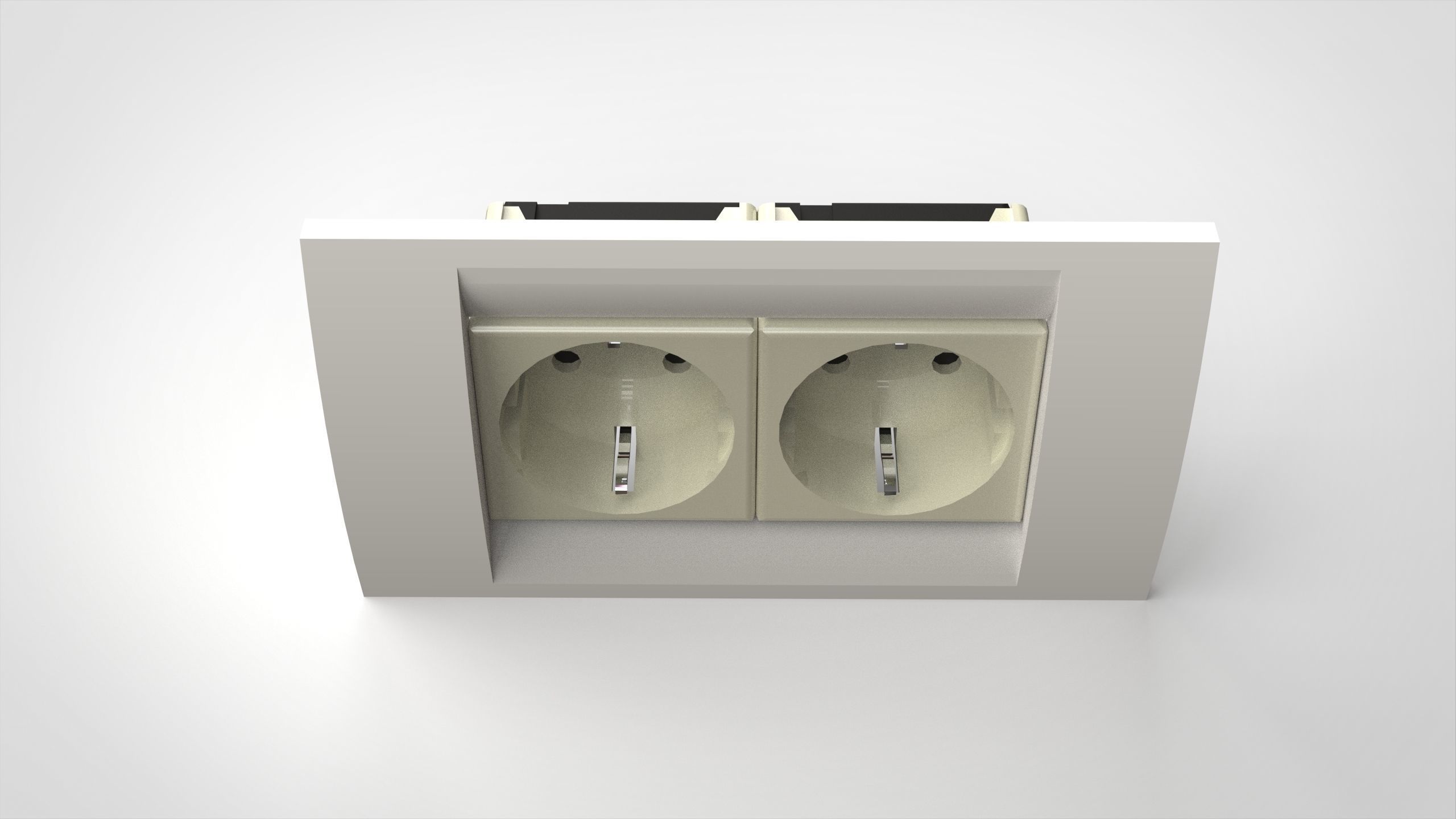 3D model Double socket VR / AR / low-poly | CGTrader