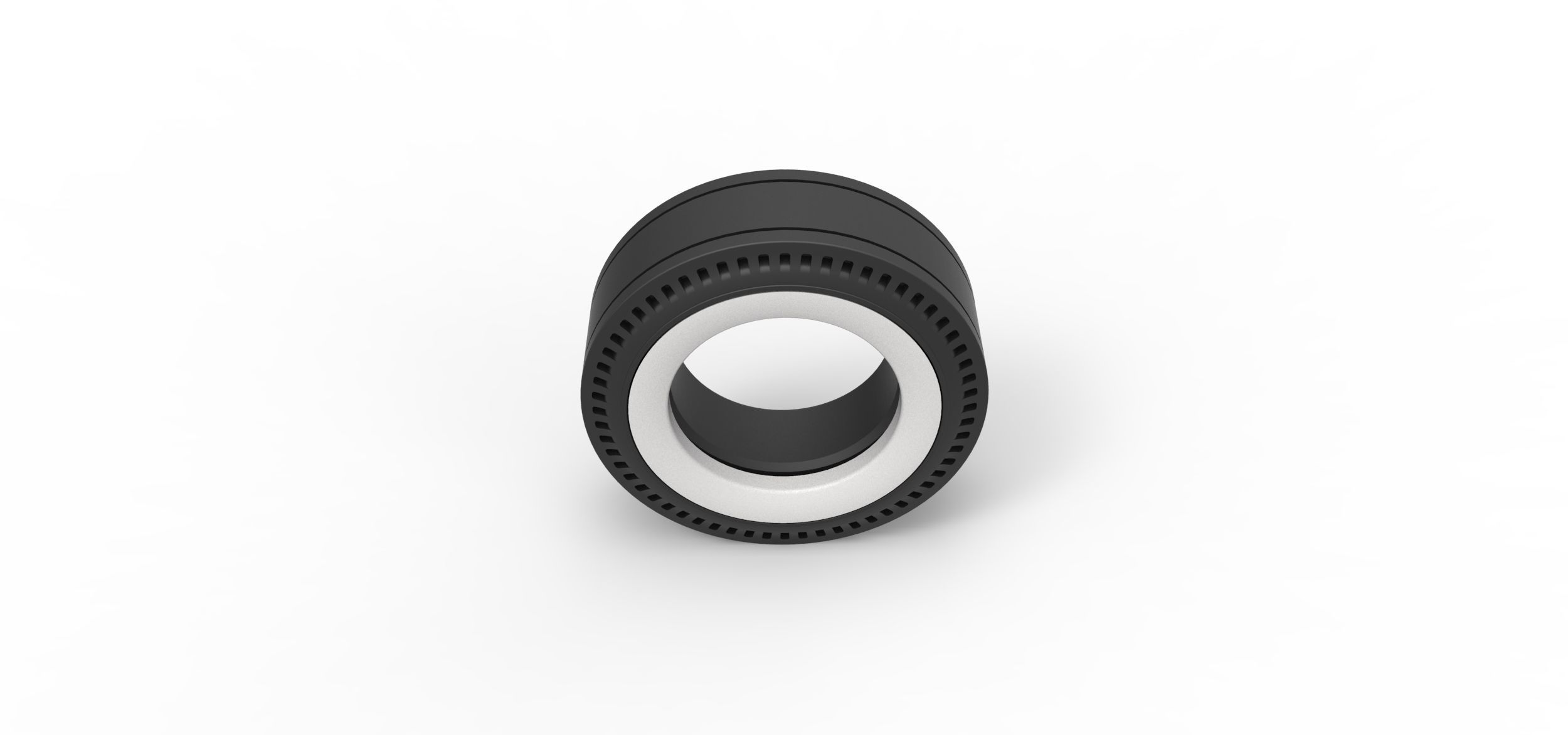 Whitewall rear tire of vintage dragster Version 3 Scale 1 to 25 3D print model_5