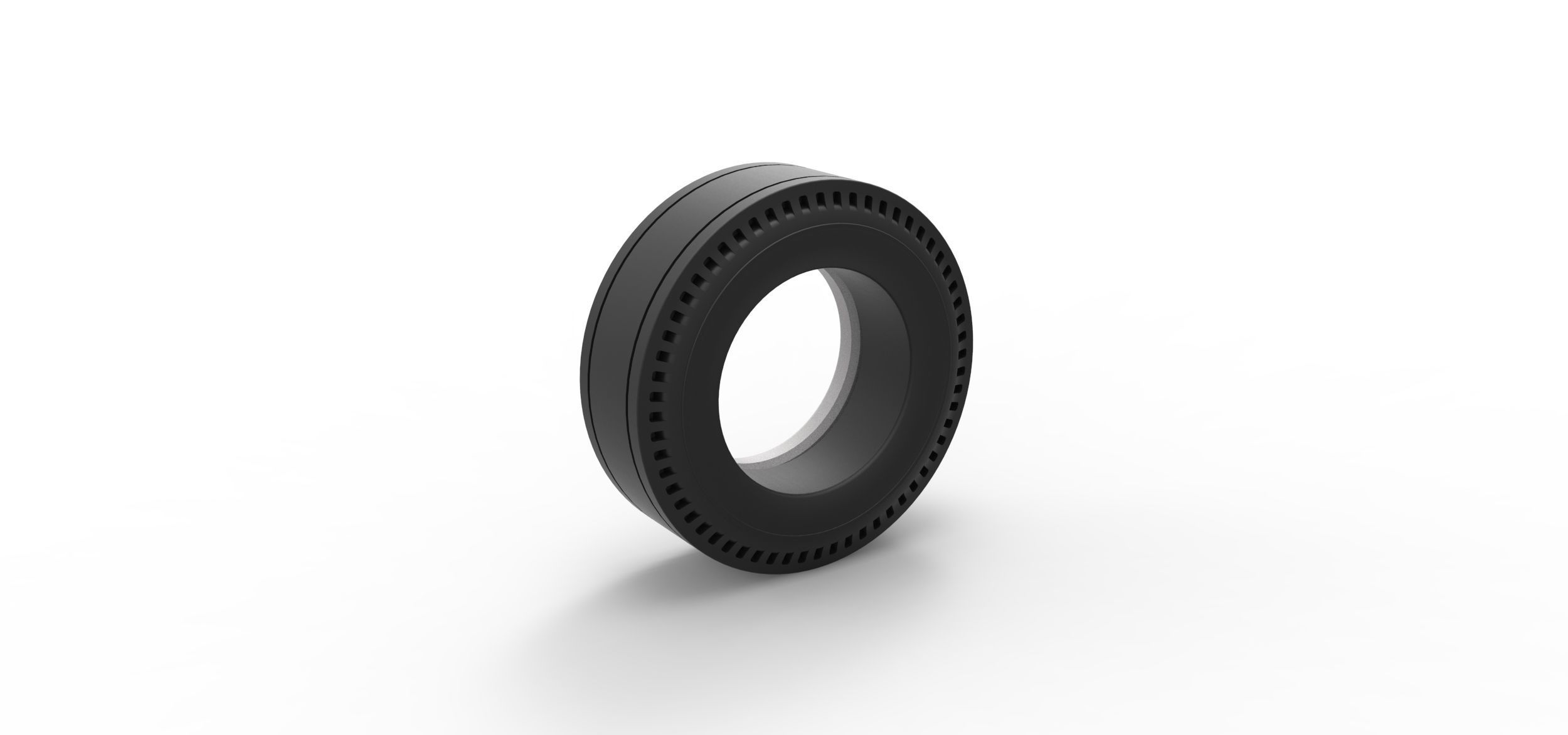 Whitewall rear tire of vintage dragster Version 3 Scale 1 to 25 3D print model_7