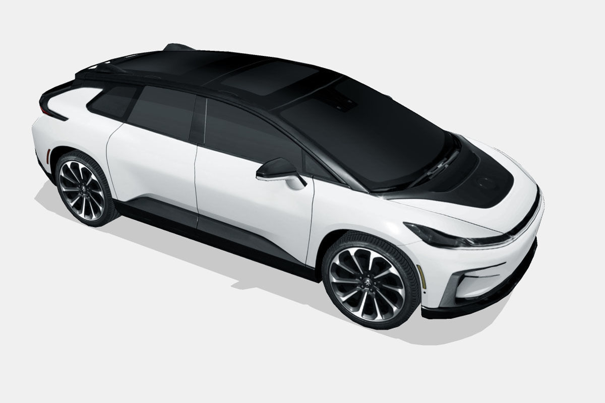 Faraday Future FF91 Low-poly 3D model_14