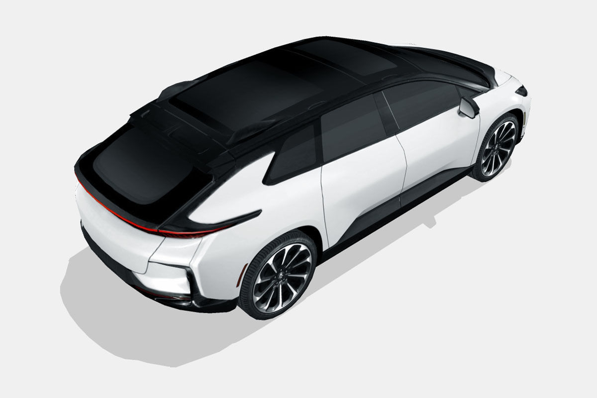 Faraday Future FF91 Low-poly 3D model_12