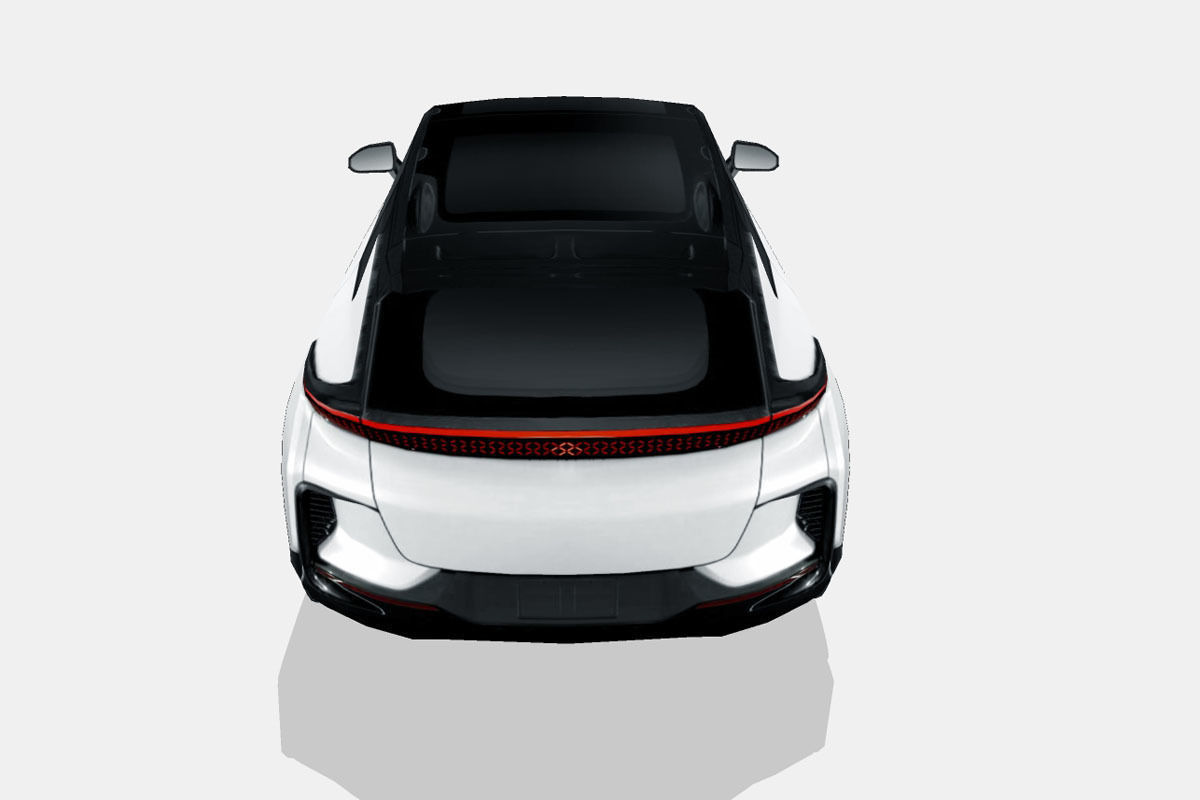 Faraday Future FF91 Low-poly 3D model_9