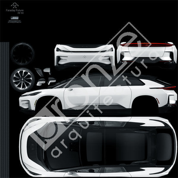 Faraday Future FF91 Low-poly 3D model_22