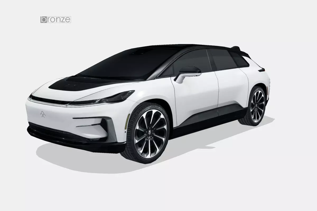 Faraday Future FF91 Low-poly 3D model_0