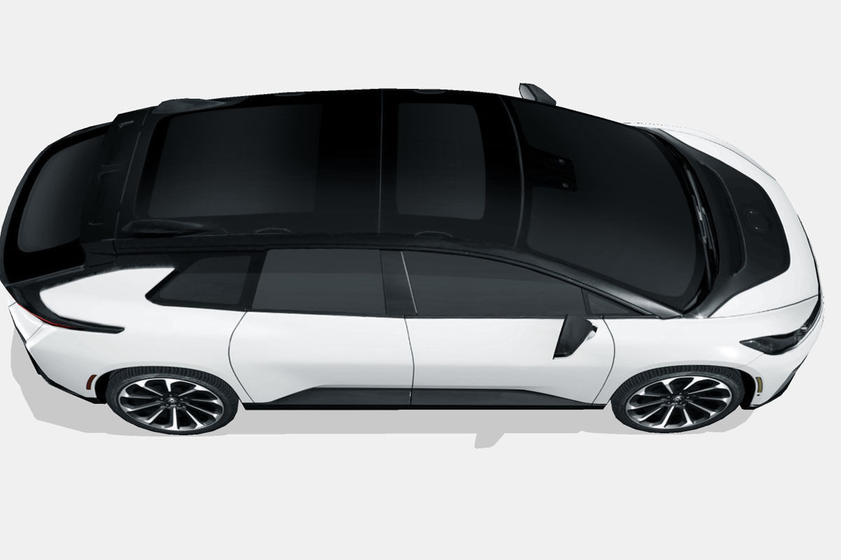 Faraday Future FF91 Low-poly 3D model_13