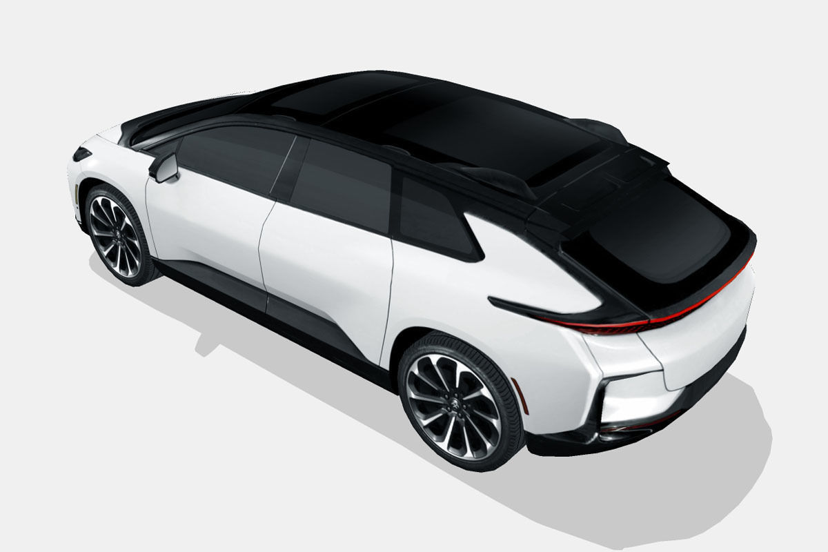 Faraday Future FF91 Low-poly 3D model_7