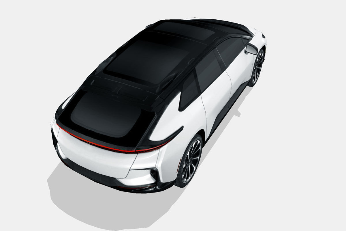 Faraday Future FF91 Low-poly 3D model_10