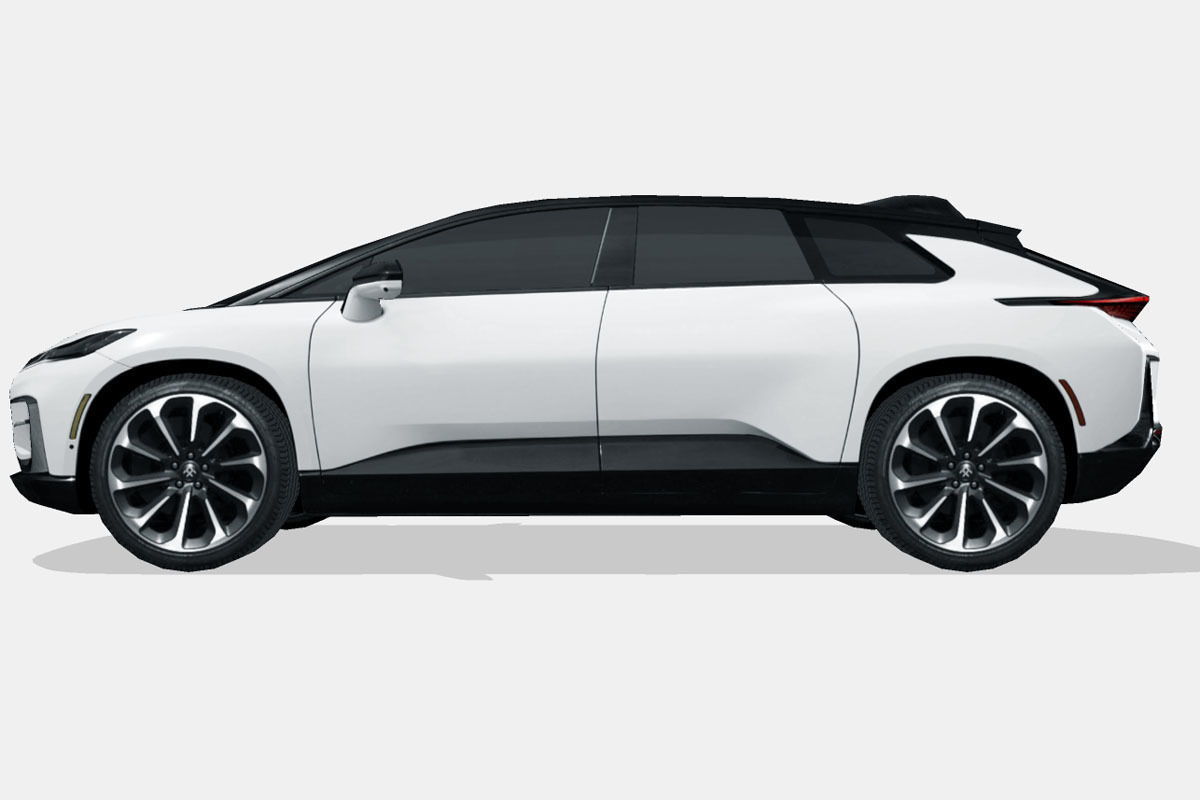 Faraday Future FF91 Low-poly 3D model_6