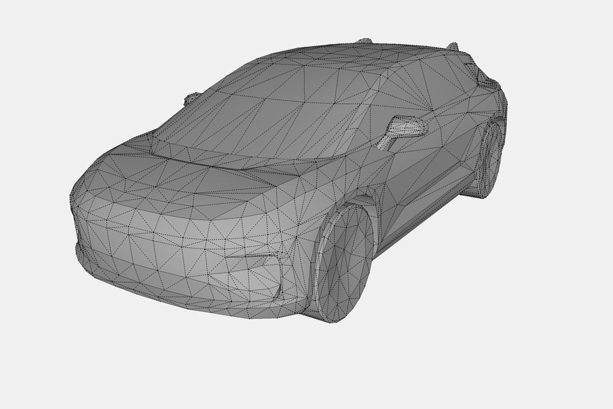 Faraday Future FF91 Low-poly 3D model_18