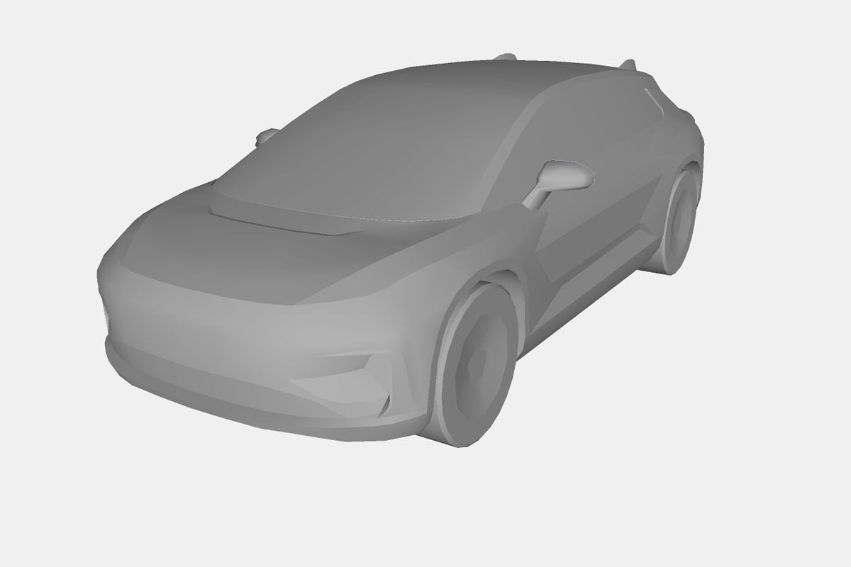 Faraday Future FF91 Low-poly 3D model_20