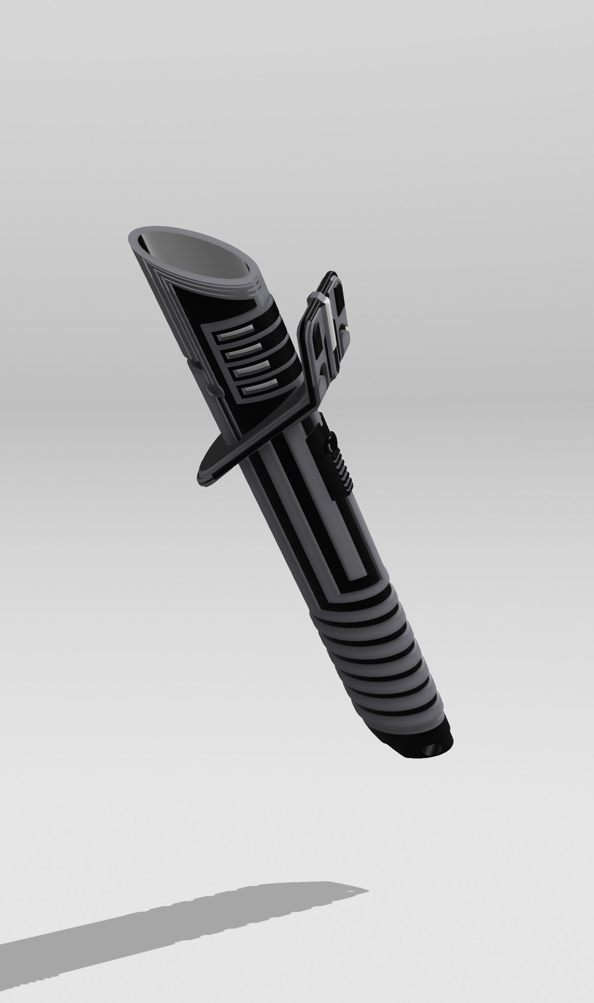 Darksaber razor blade 3D print model_1