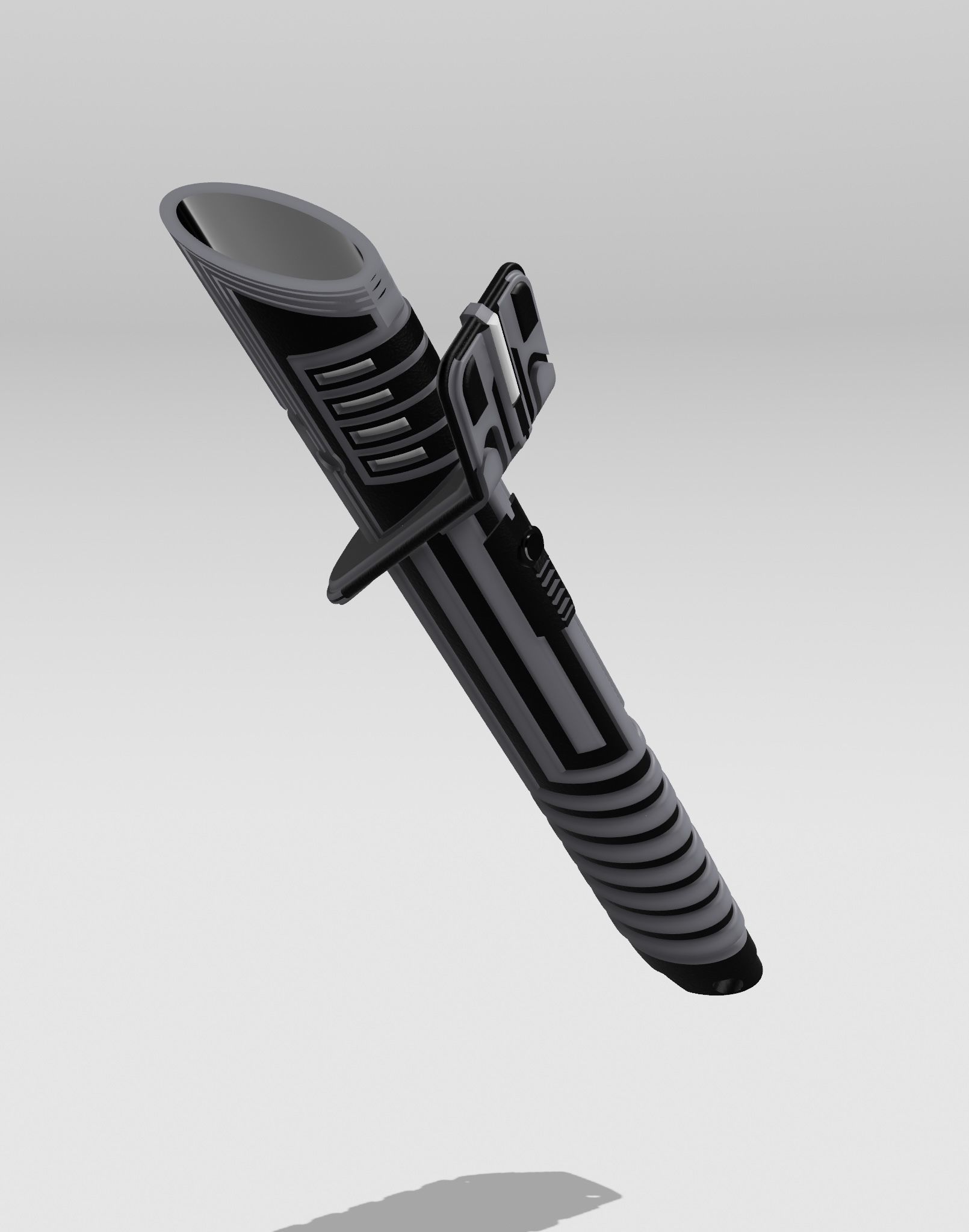 Darksaber razor blade 3D print model_4