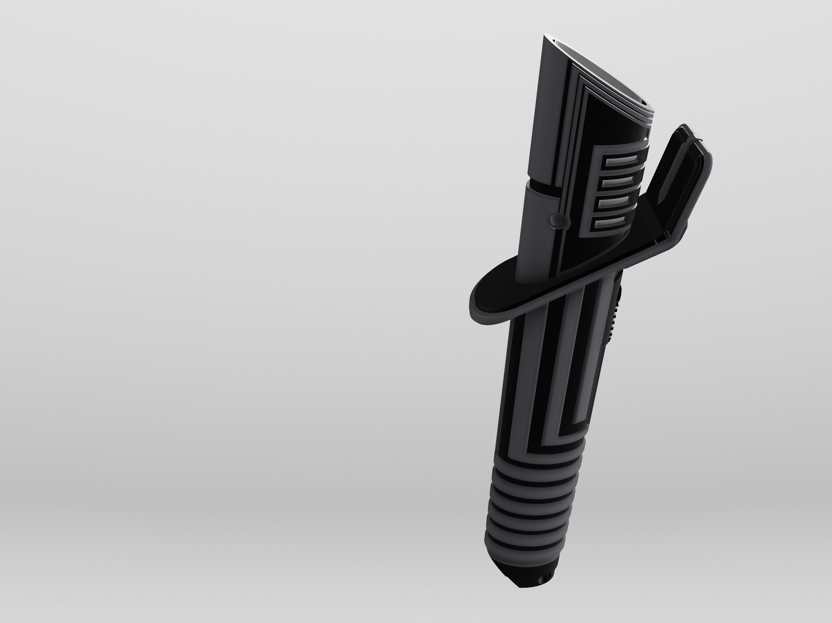 Darksaber razor blade 3D print model_3