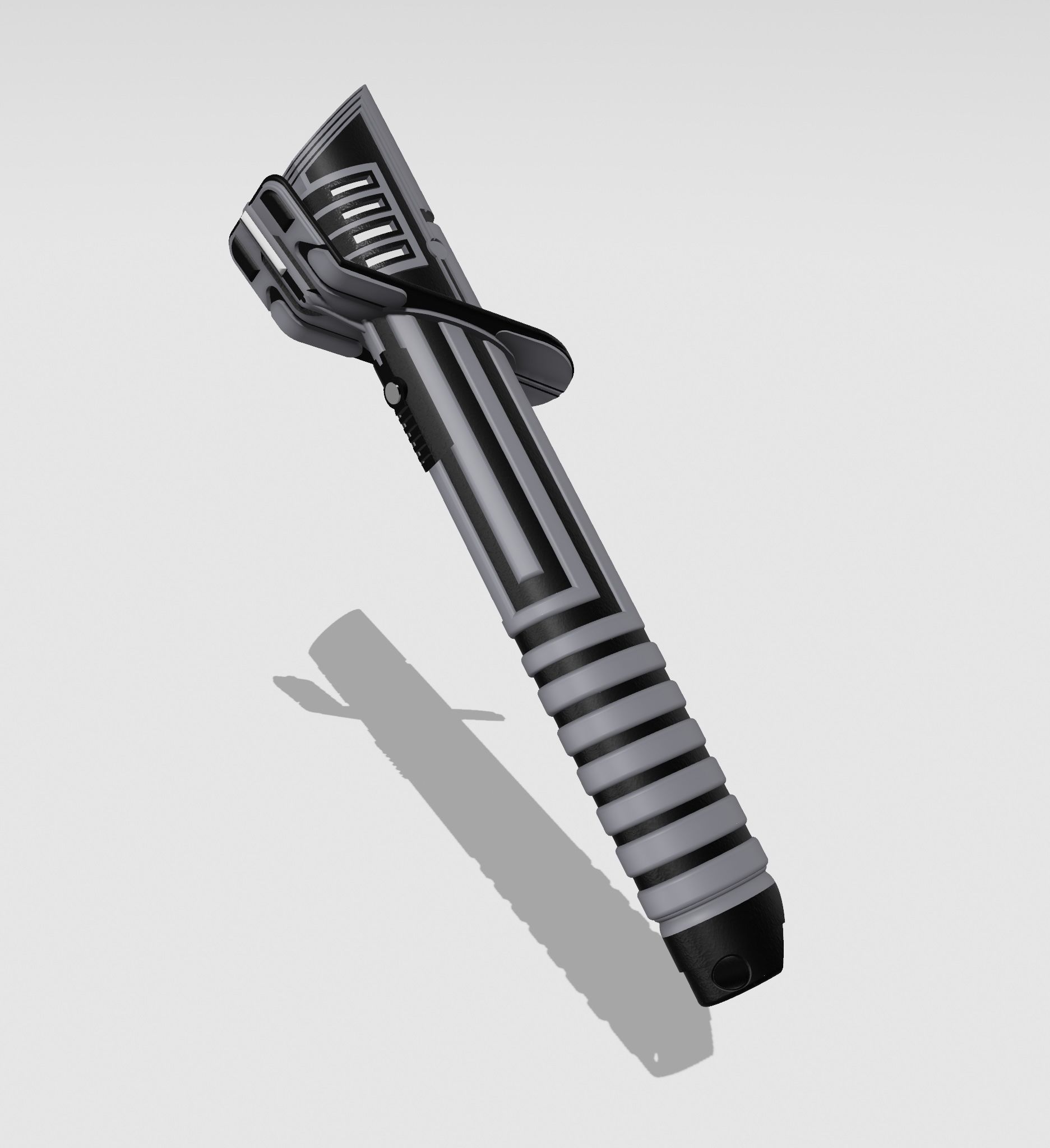 Darksaber razor blade 3D print model_2