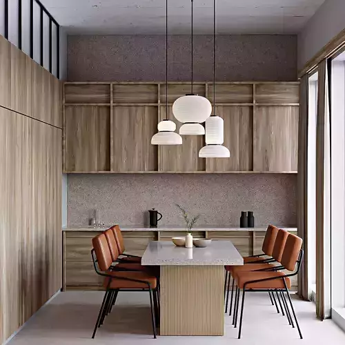 Modern Wood Kitchen Complete 