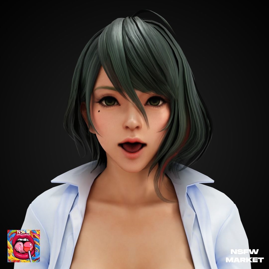 EXCLUSIVE EDITION RIGGED CHARACTER TAMAKI - SECRET CLASS Low-poly 3D model_1