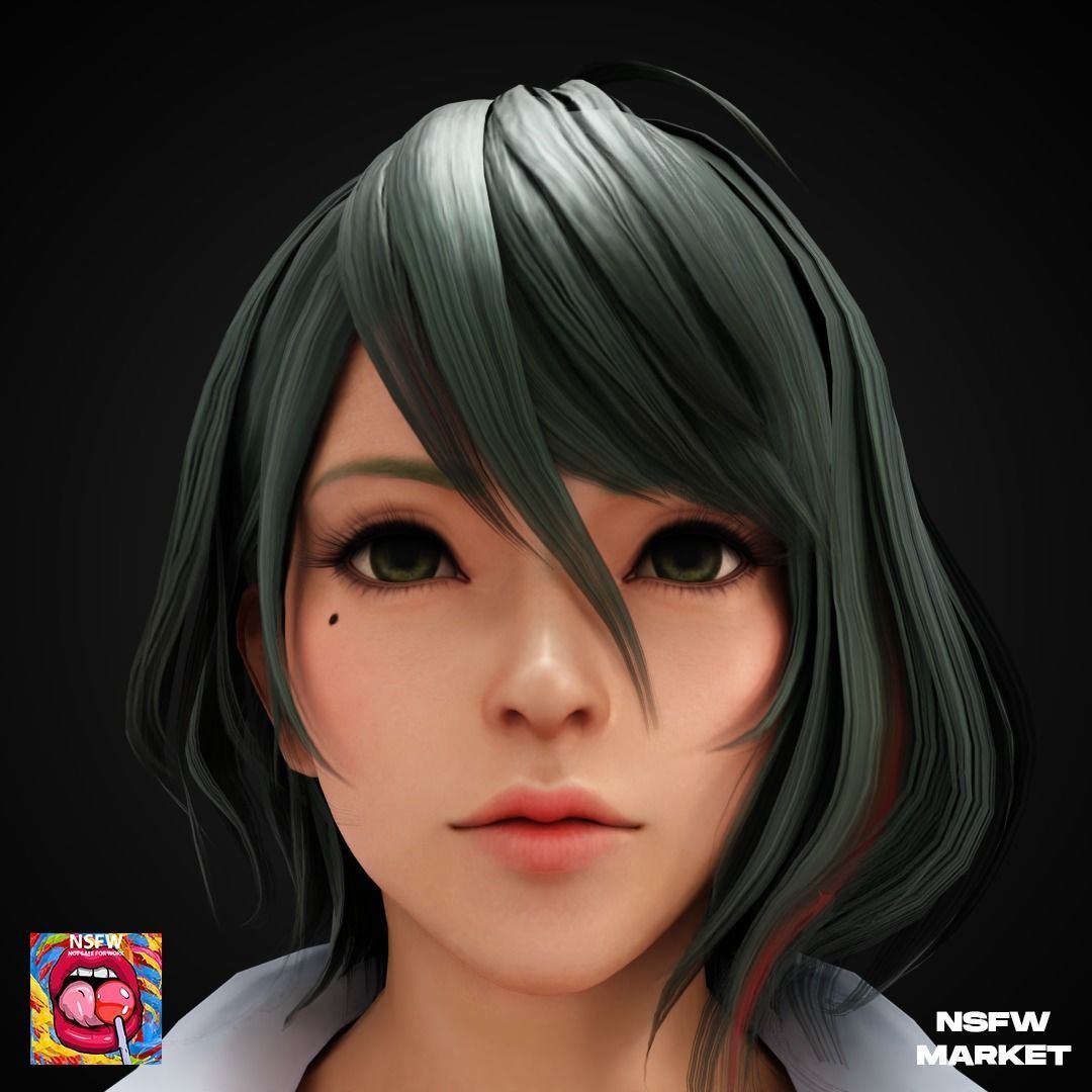 EXCLUSIVE EDITION RIGGED CHARACTER TAMAKI - SECRET CLASS Low-poly 3D model_2