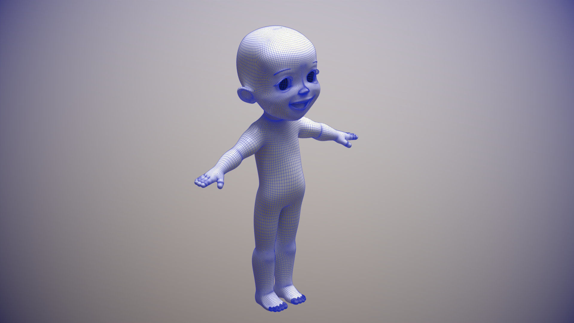 Heidi Girl of the Alps Renderable Low-poly 3D model_2