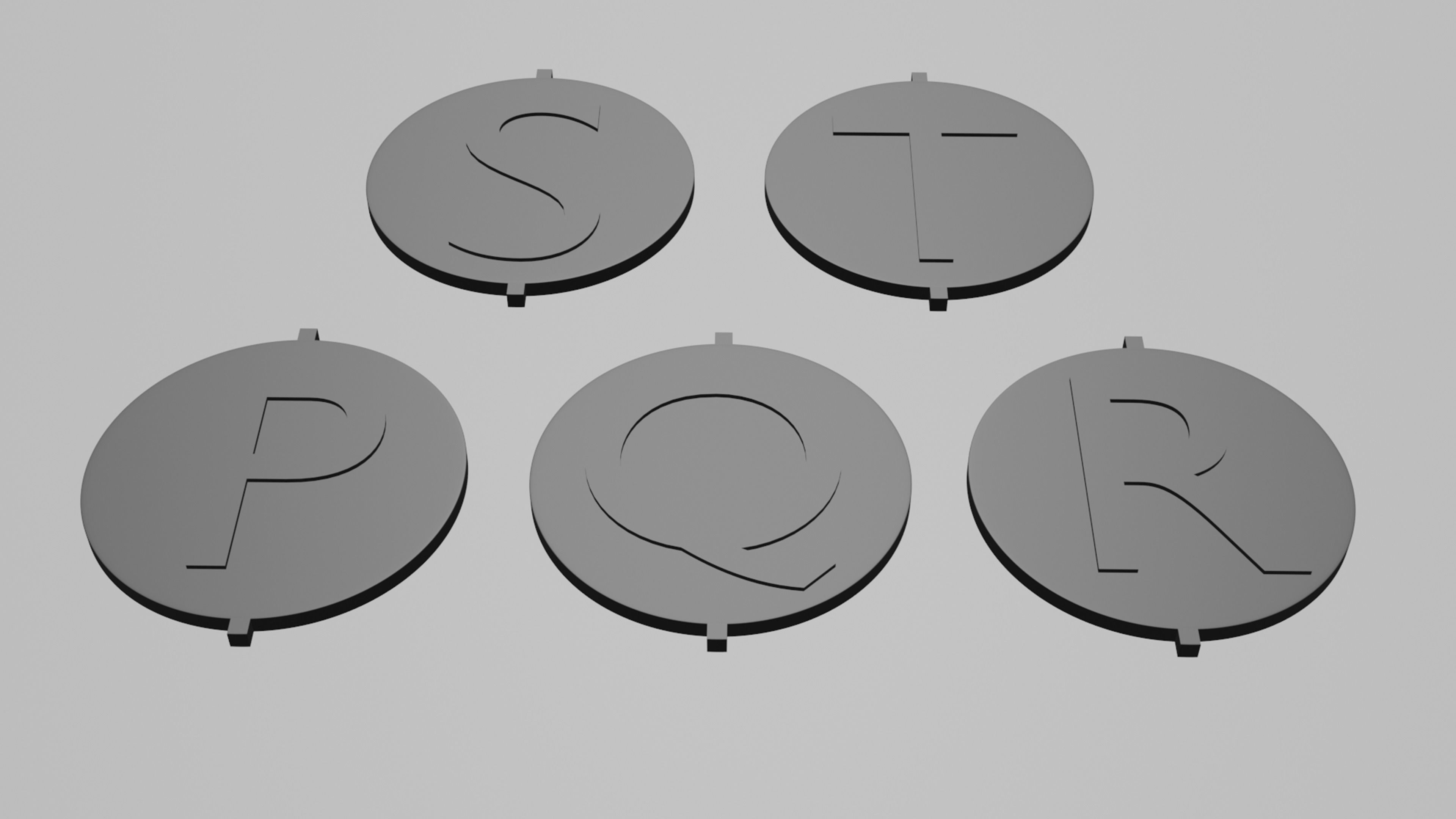 Keychain collection - rotating 3D print model_5
