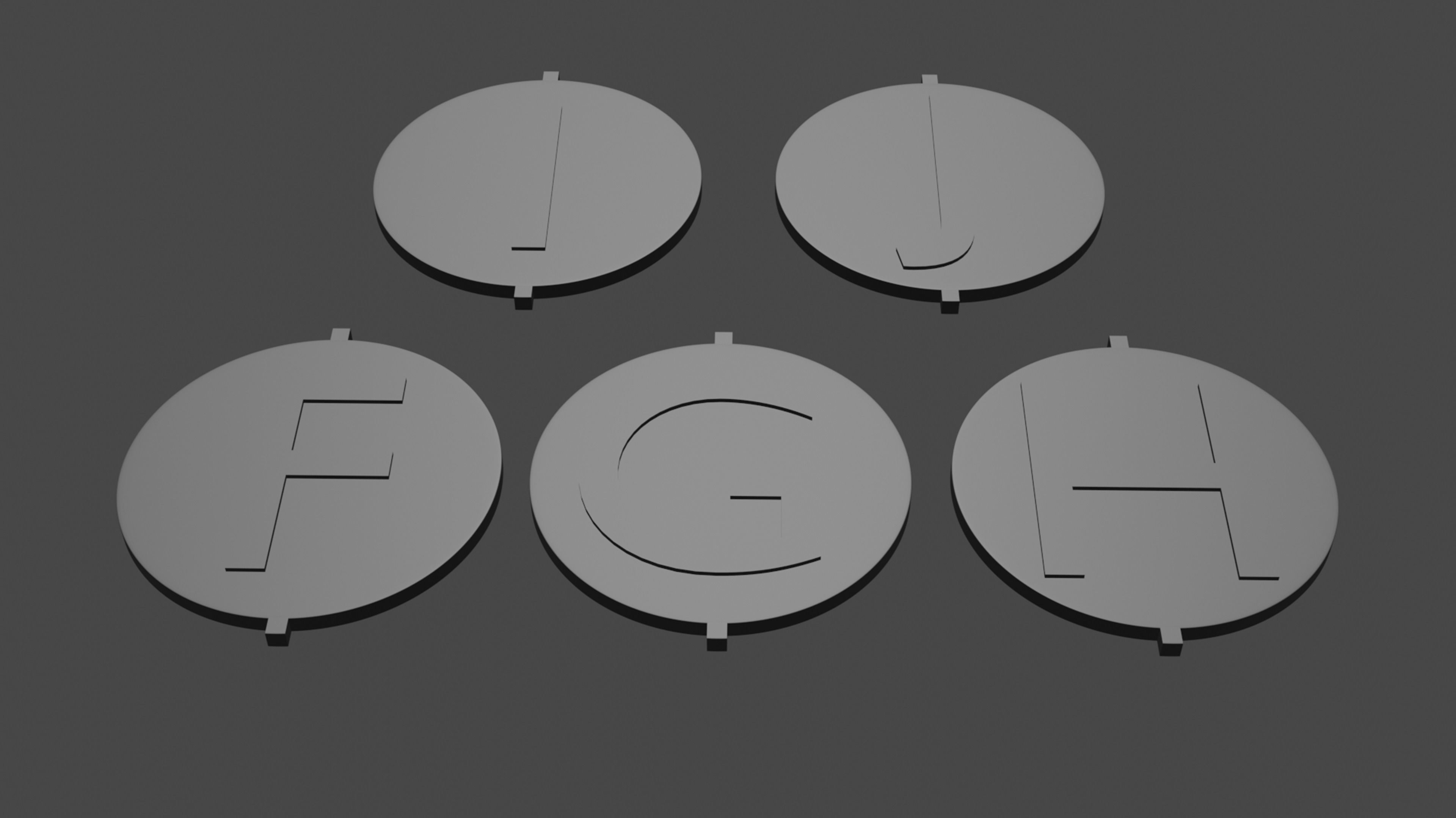 Keychain collection - rotating 3D print model_3