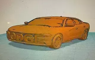 Dodge Charger Key Fob Cover 3D print model