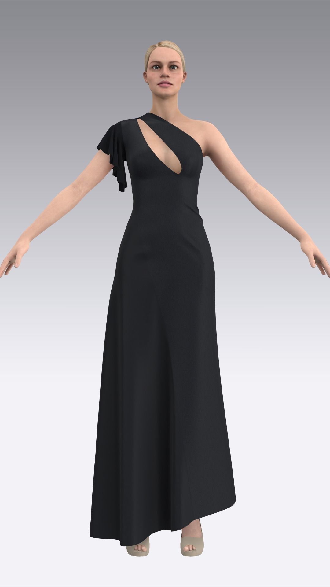 Dress Outfits MD CLO 3D ZPRJ ZPAC project files 3D model_34
