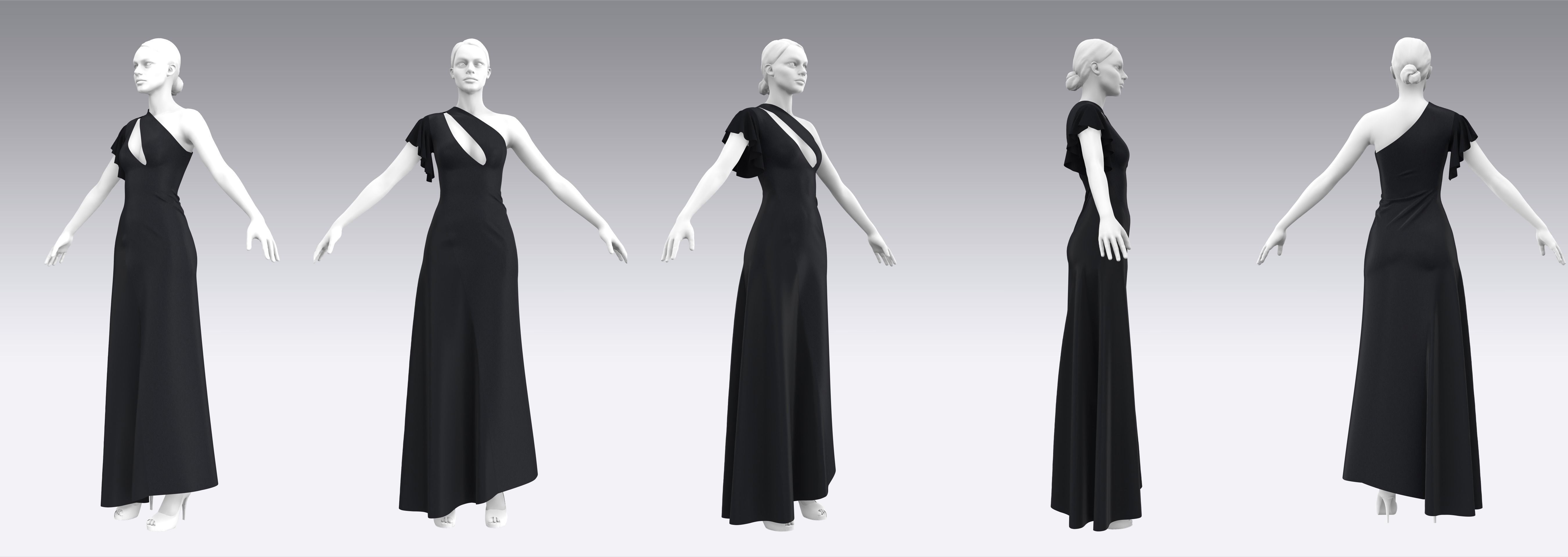 Dress Outfits MD CLO 3D ZPRJ ZPAC project files 3D model_3