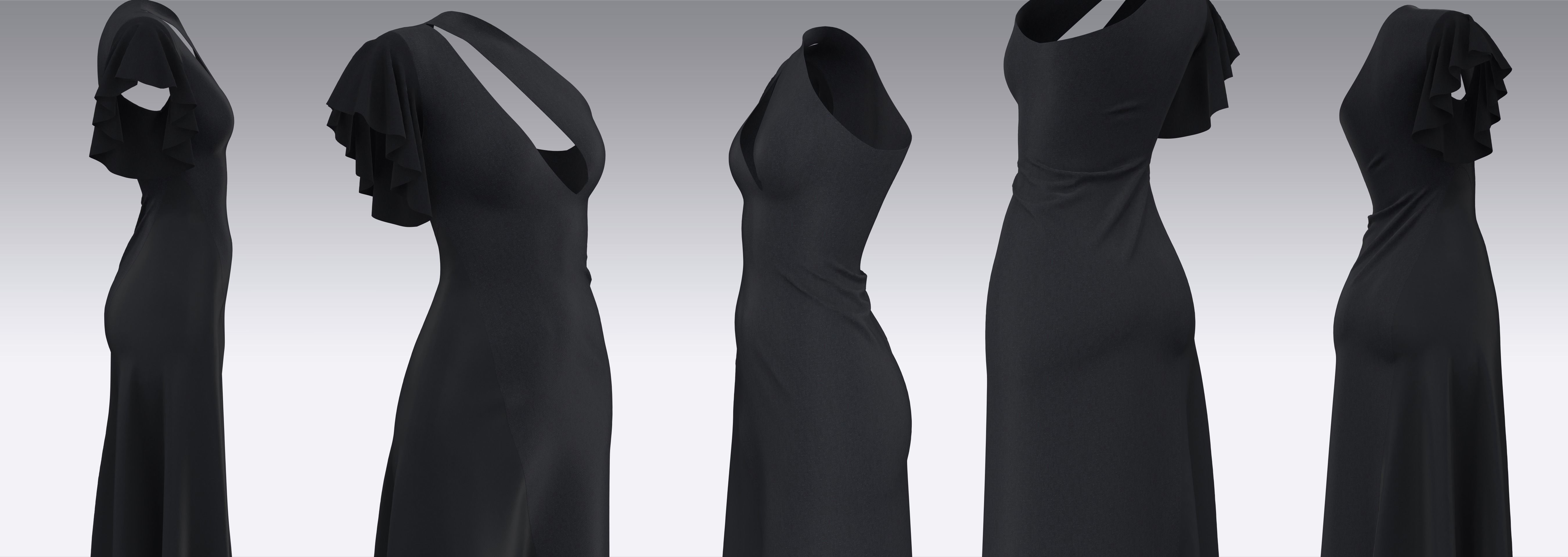 Dress Outfits MD CLO 3D ZPRJ ZPAC project files 3D model_44