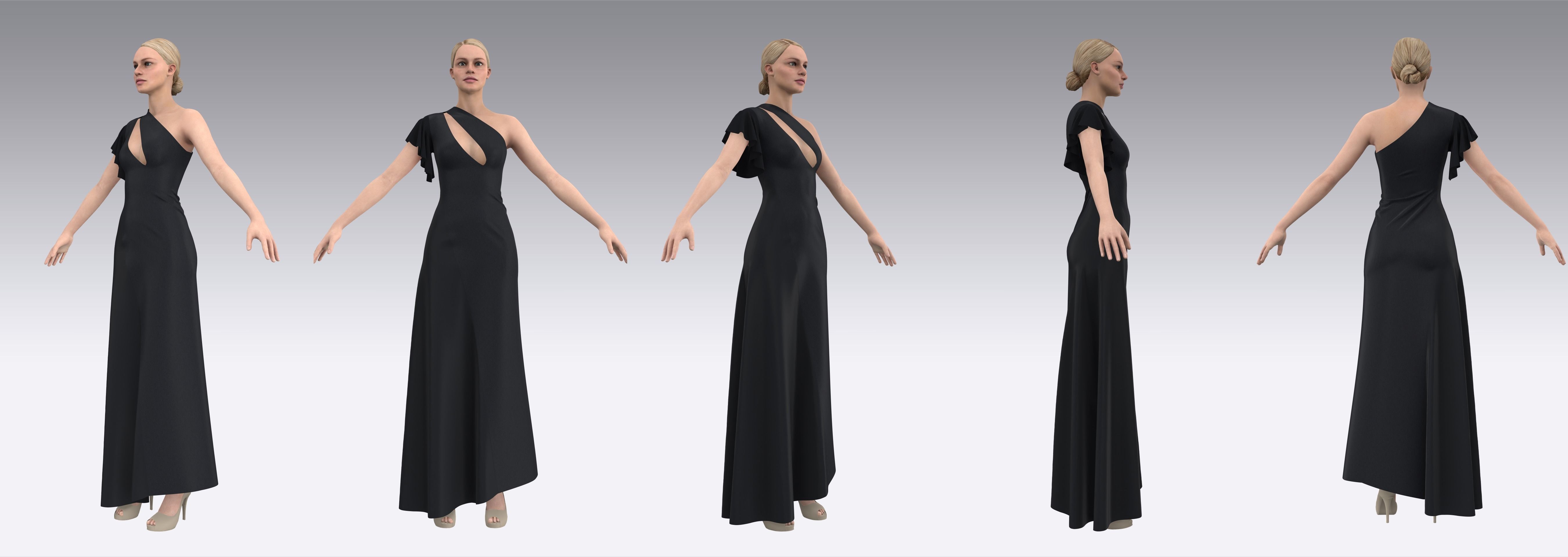 Dress Outfits MD CLO 3D ZPRJ ZPAC project files 3D model_4