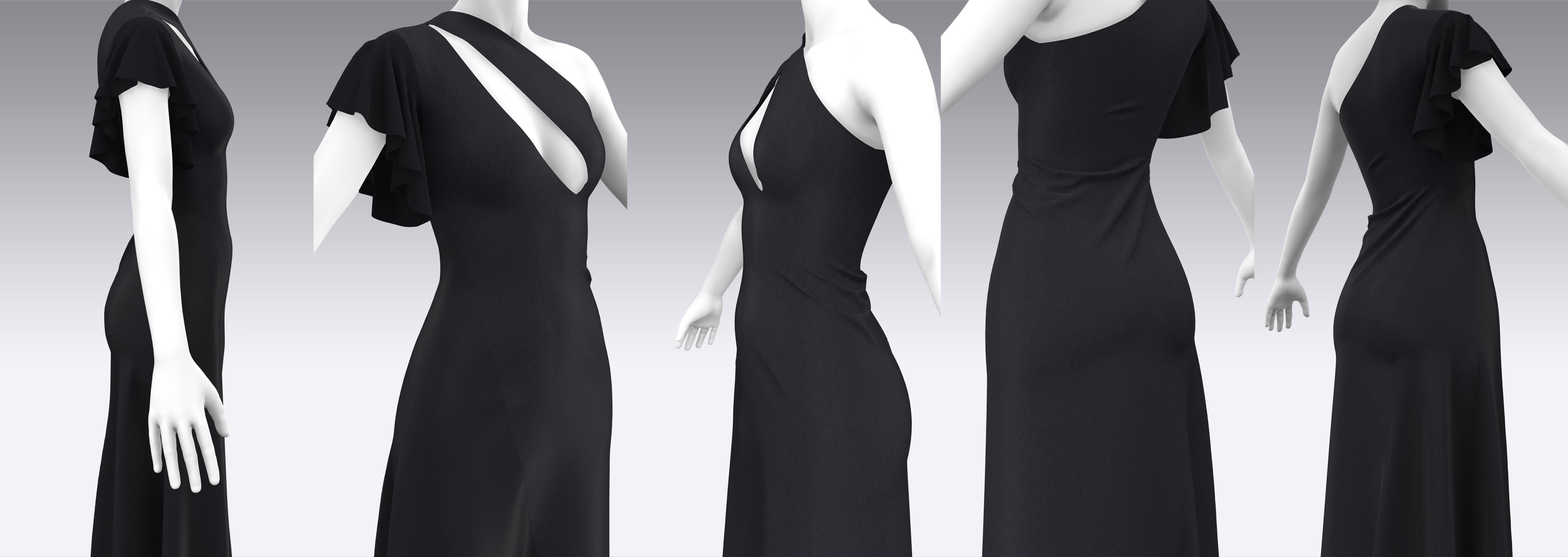 Dress Outfits MD CLO 3D ZPRJ ZPAC project files 3D model_8