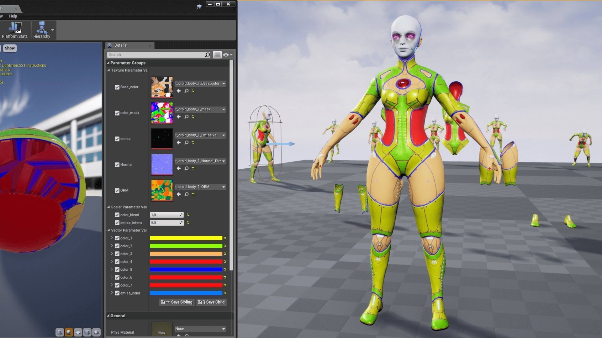 Droid Low-poly 3D model_10