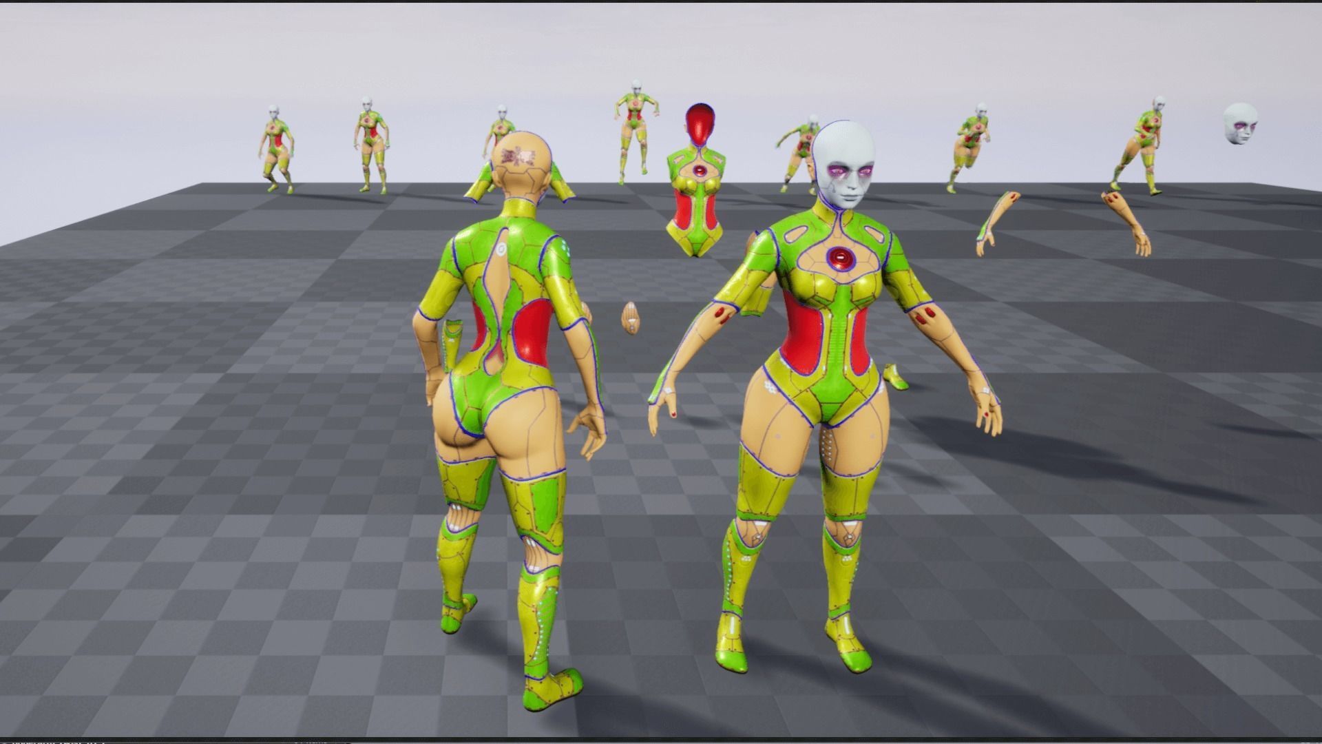 Droid Low-poly 3D model_12