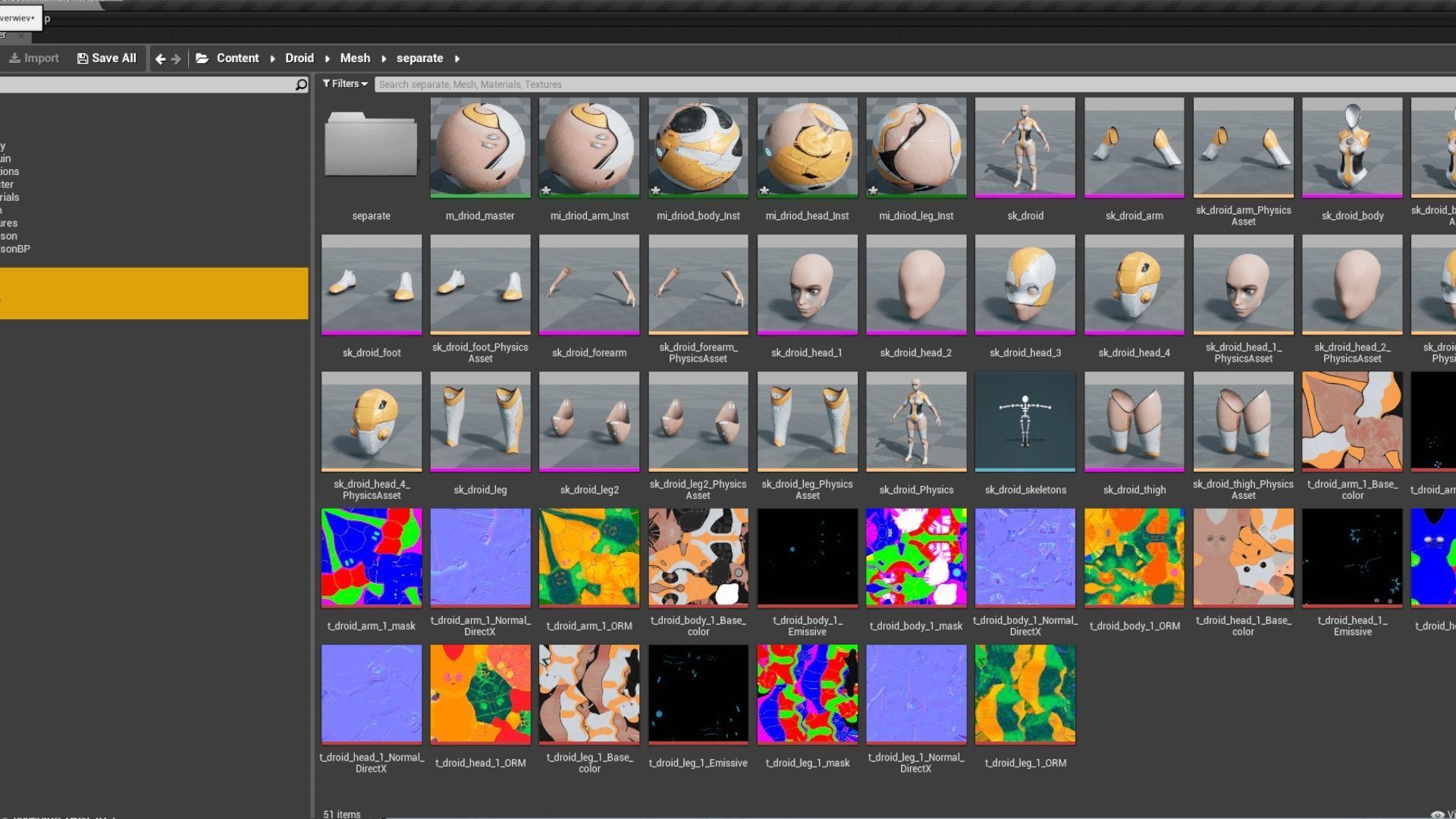 Droid Low-poly 3D model_11