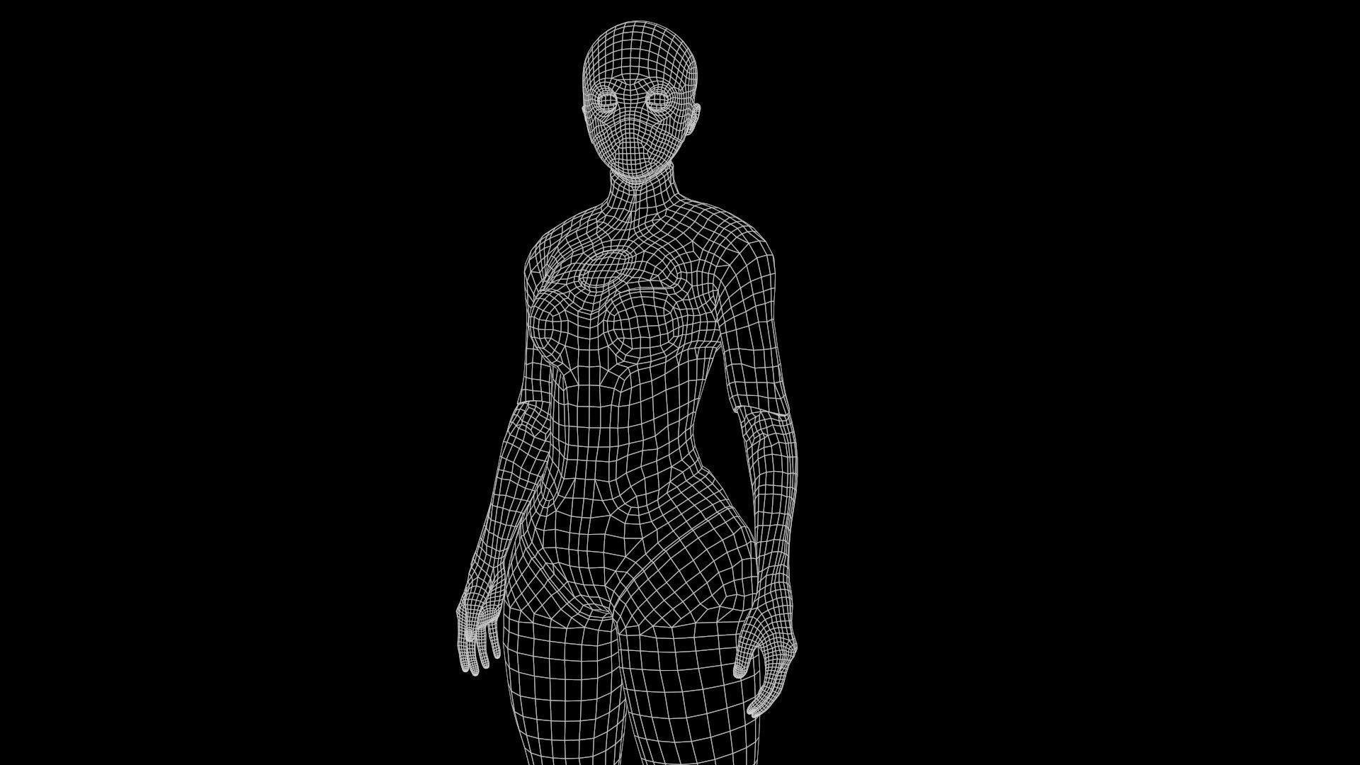 Droid Low-poly 3D model_17