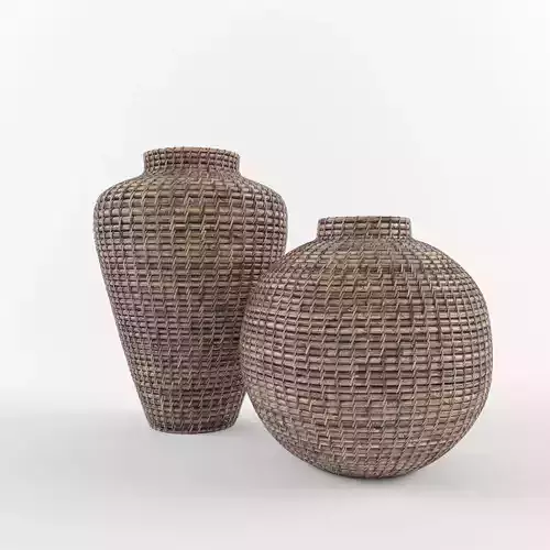 Merce Handmade Rattan Table Vase