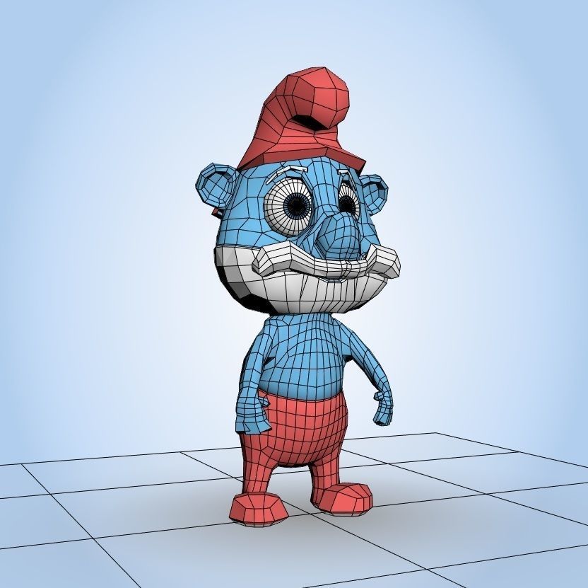 Papa Smurf 3D model_6