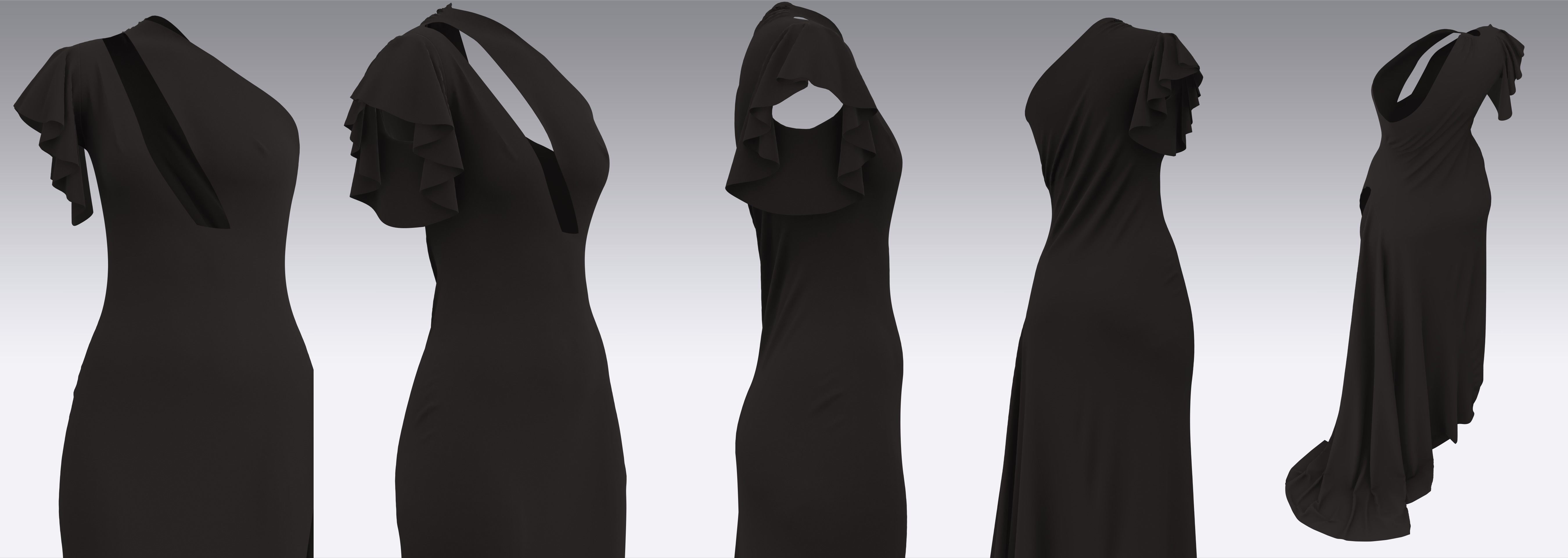 Dress Outfits MD CLO 3D ZPRJ ZPAC project files 3D model_7