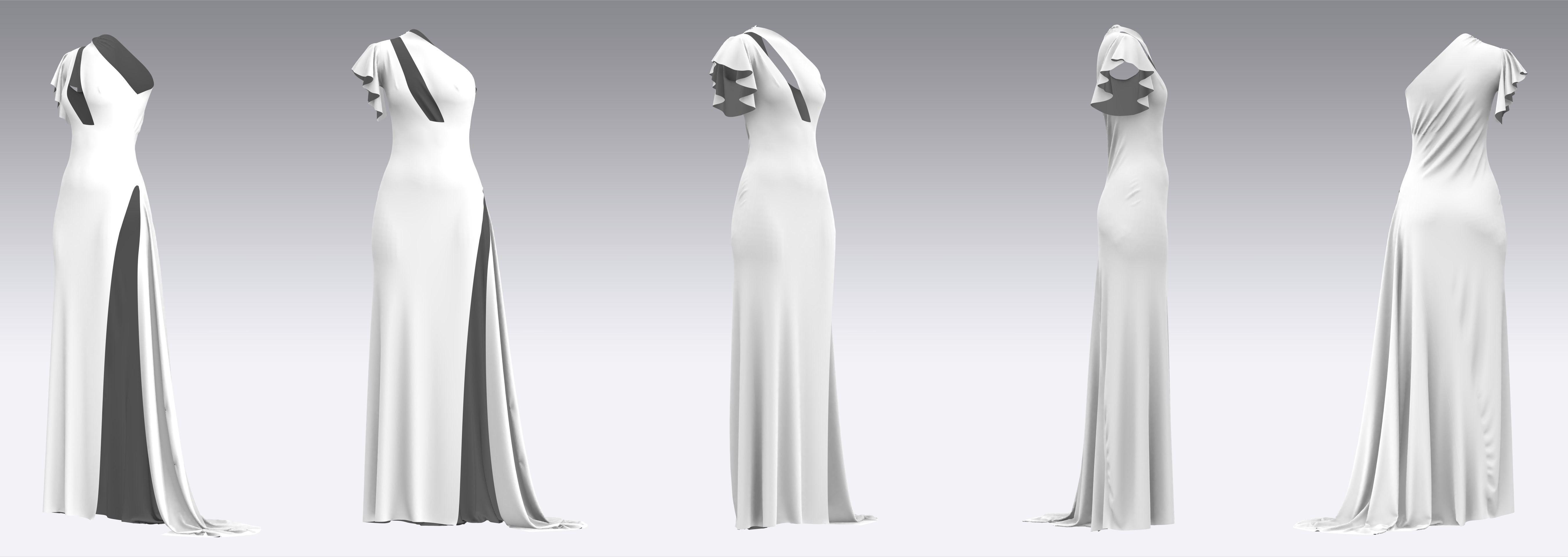 Dress Outfits MD CLO 3D ZPRJ ZPAC project files 3D model_5