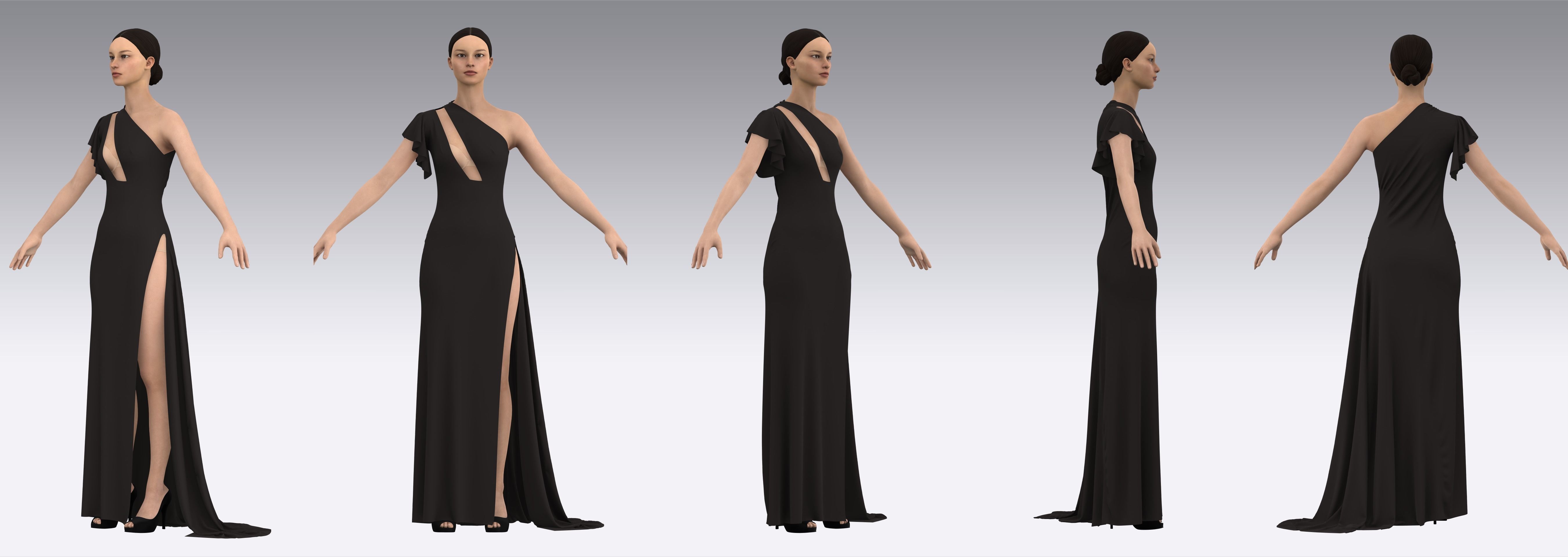 Dress Outfits MD CLO 3D ZPRJ ZPAC project files 3D model_3