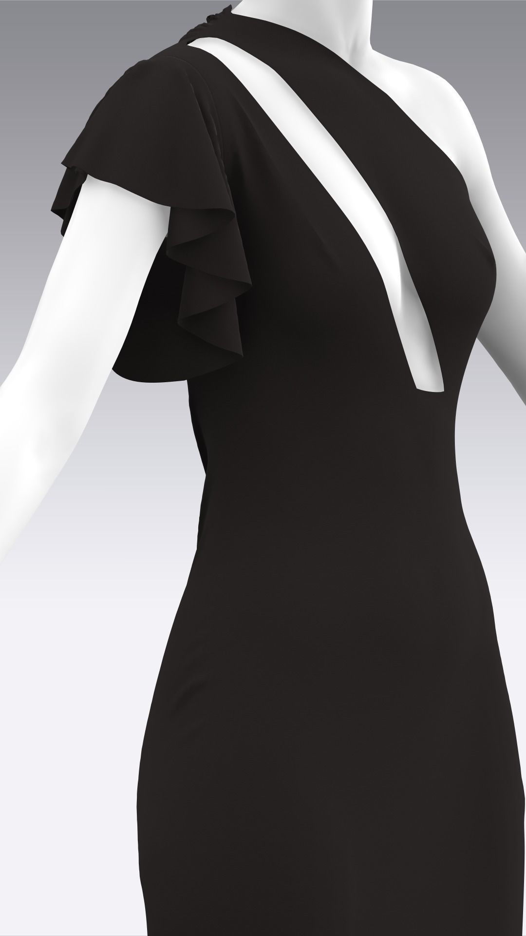 Dress Outfits MD CLO 3D ZPRJ ZPAC project files 3D model_34