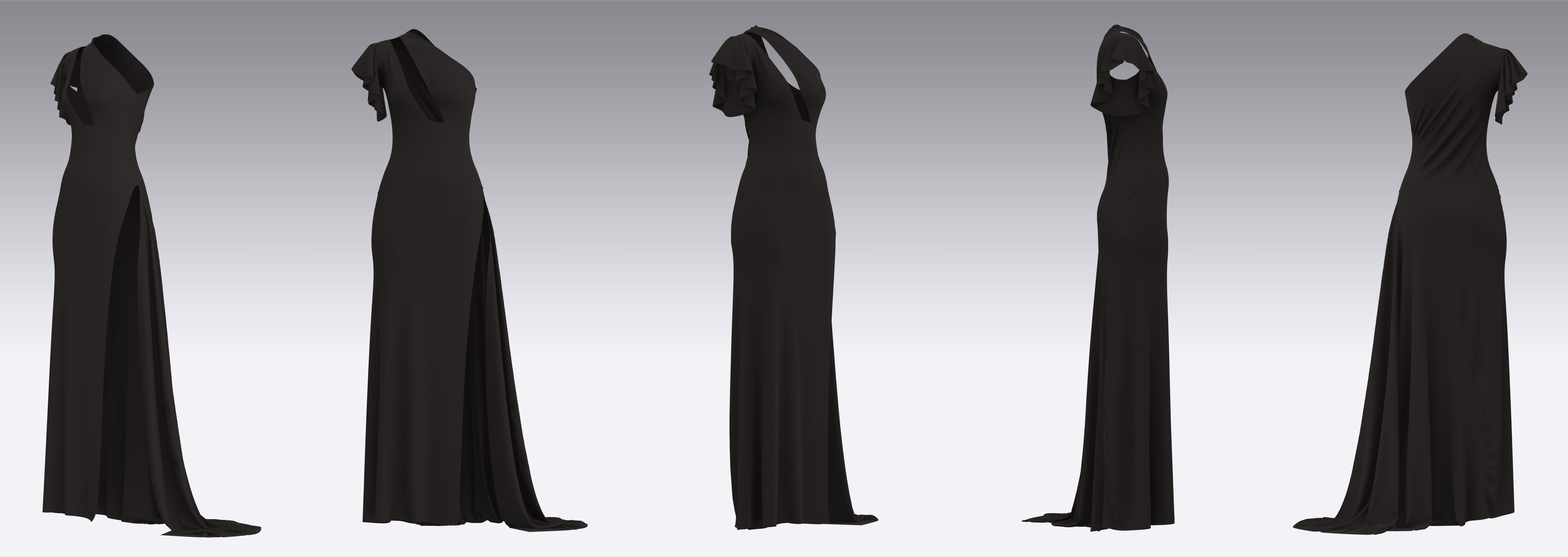 Dress Outfits MD CLO 3D ZPRJ ZPAC project files 3D model_4