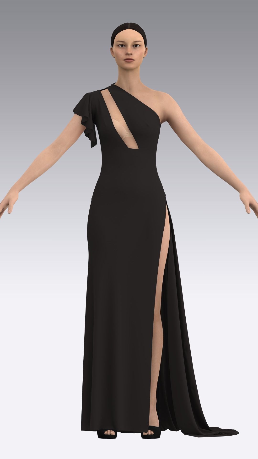 Dress Outfits MD CLO 3D ZPRJ ZPAC project files 3D model_38