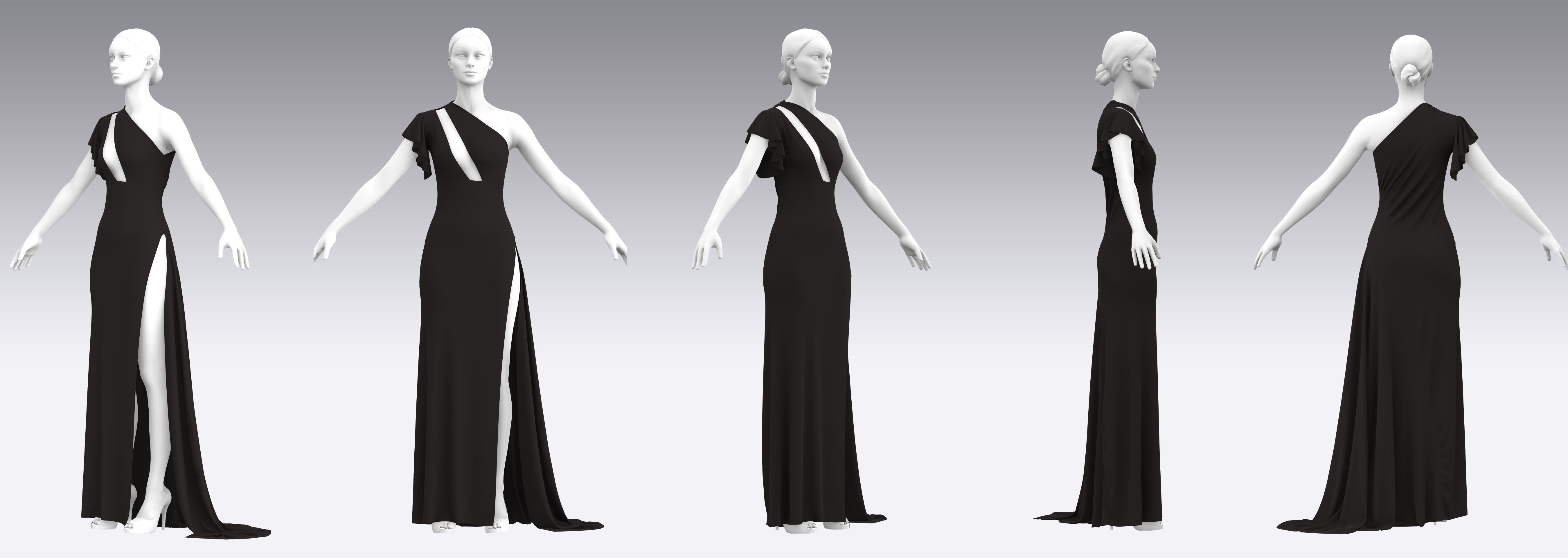 Dress Outfits MD CLO 3D ZPRJ ZPAC project files 3D model_2