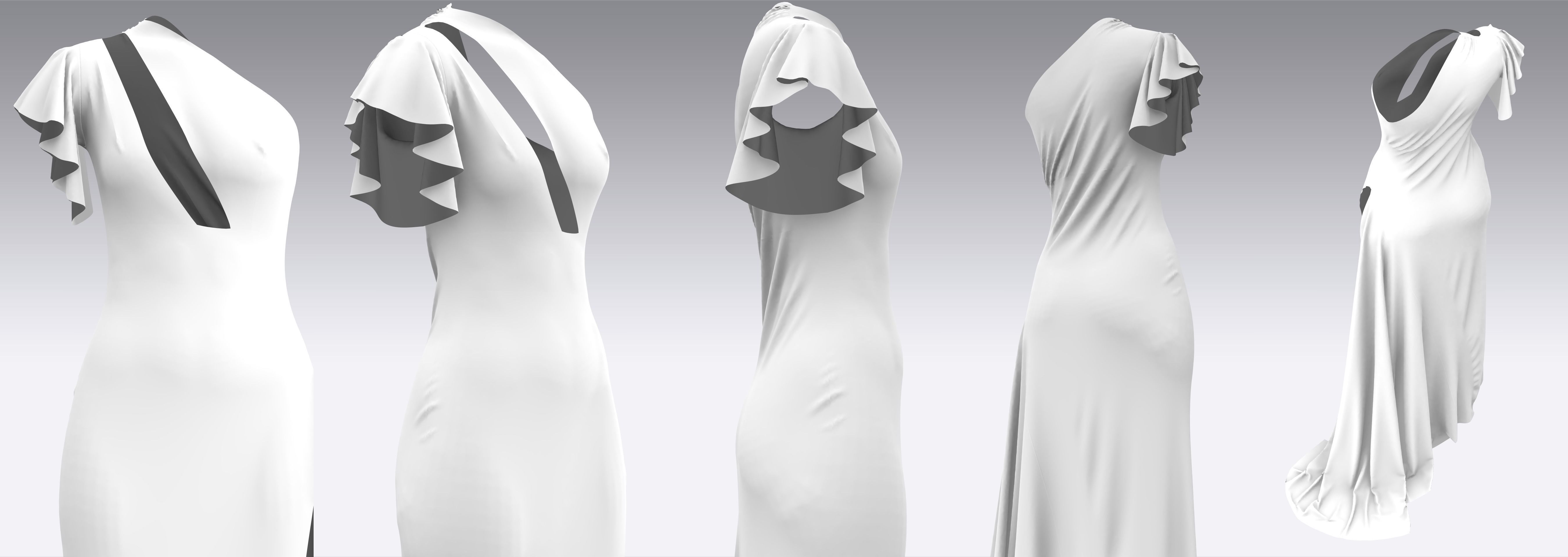 Dress Outfits MD CLO 3D ZPRJ ZPAC project files 3D model_8