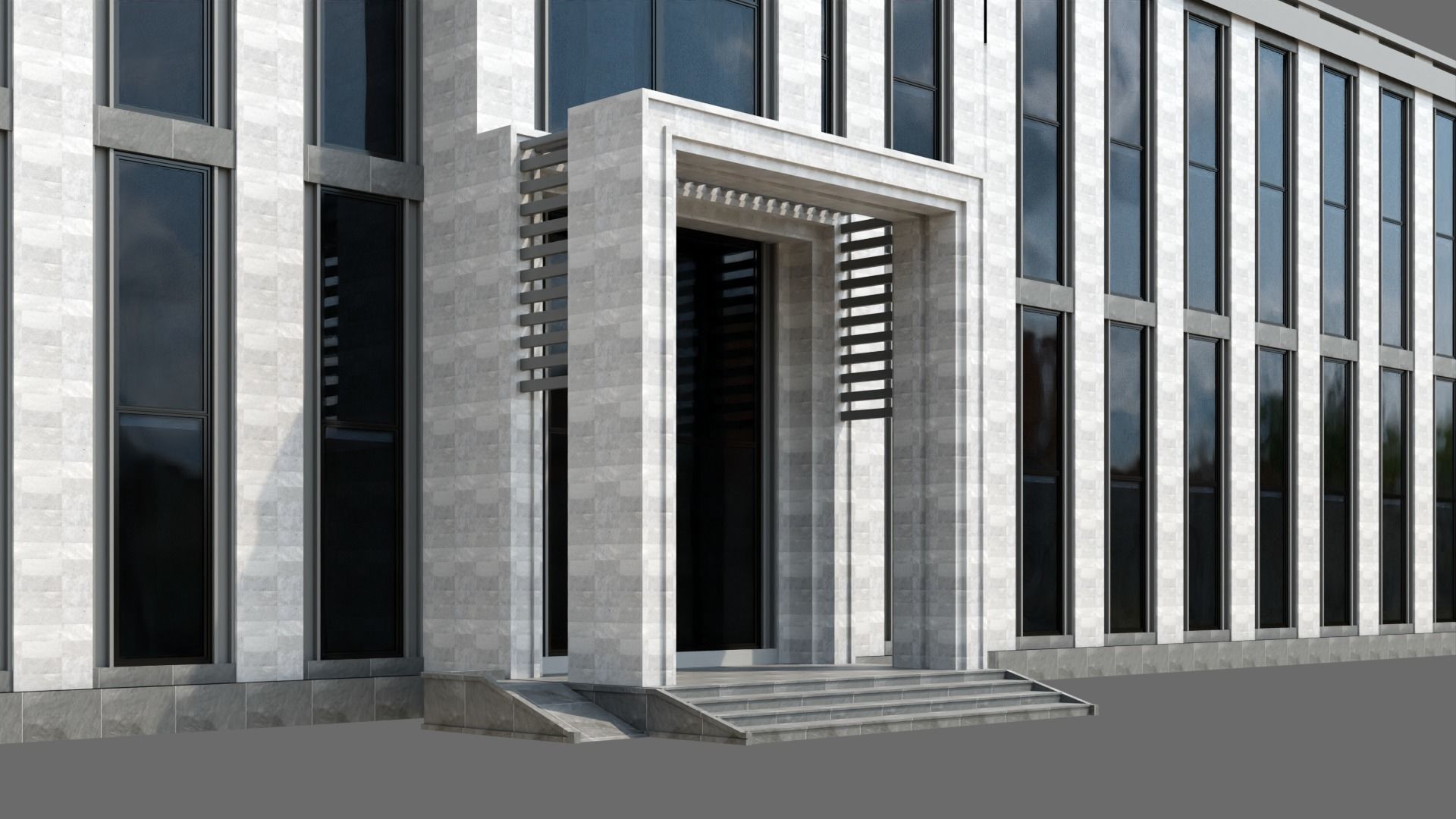 University Building ID036 3D model_7