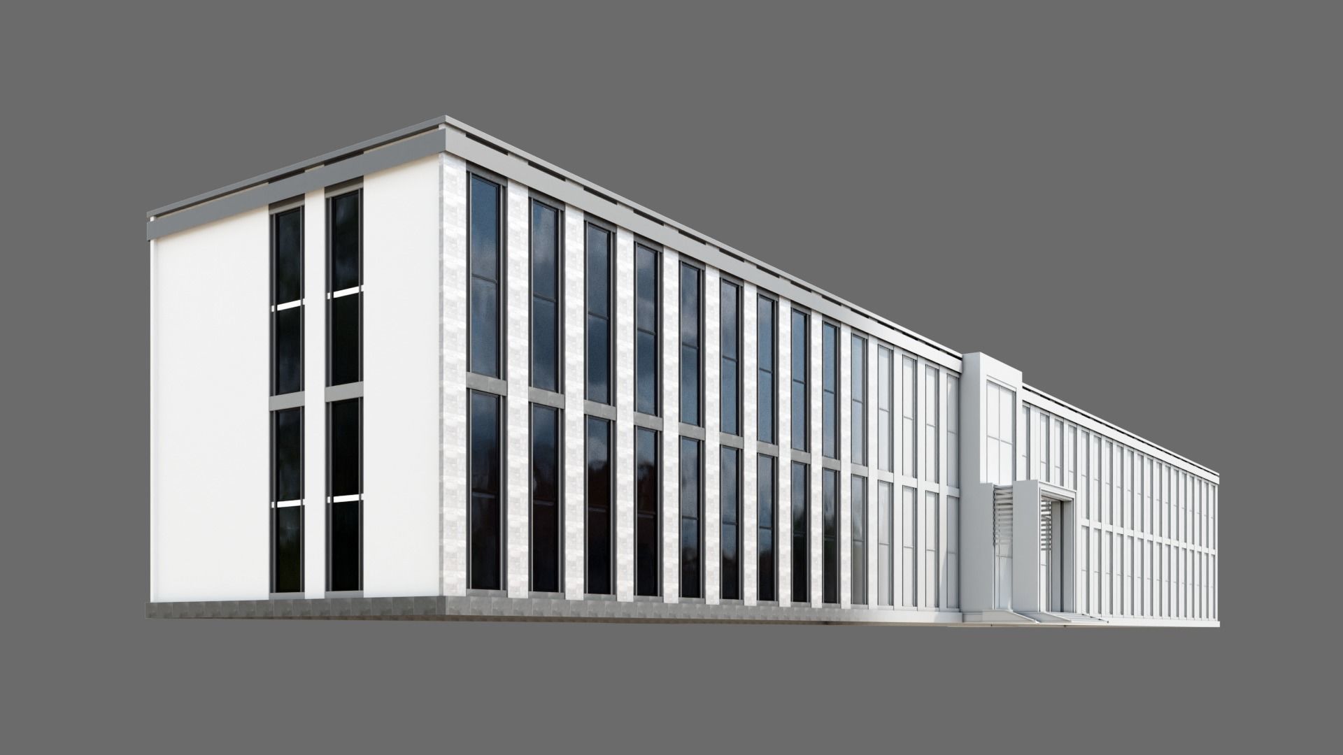 University Building ID036 3D model_2