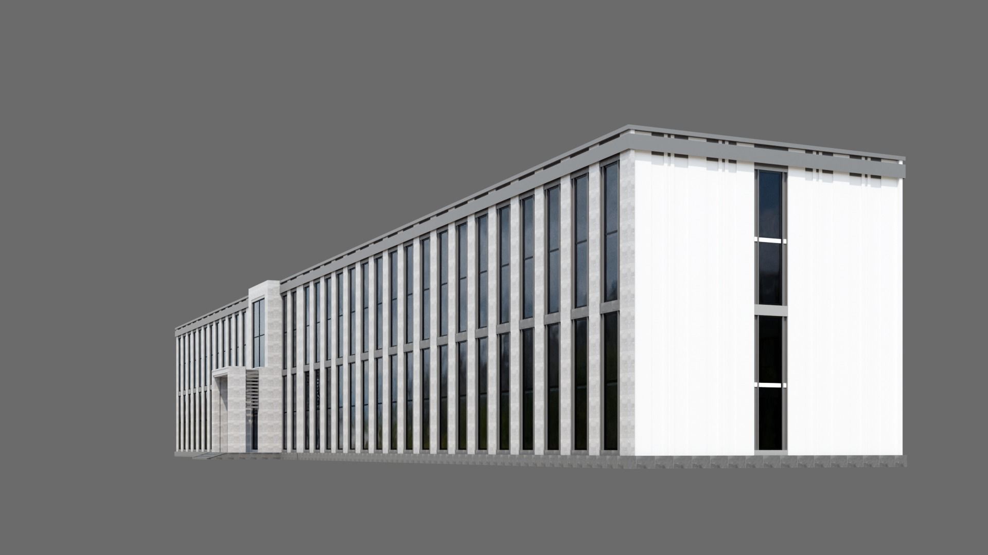 University Building ID036 3D model_4