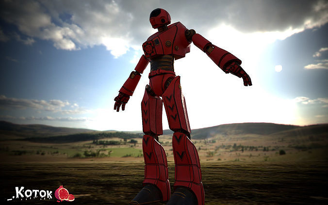 Robot Free low-poly 3D model