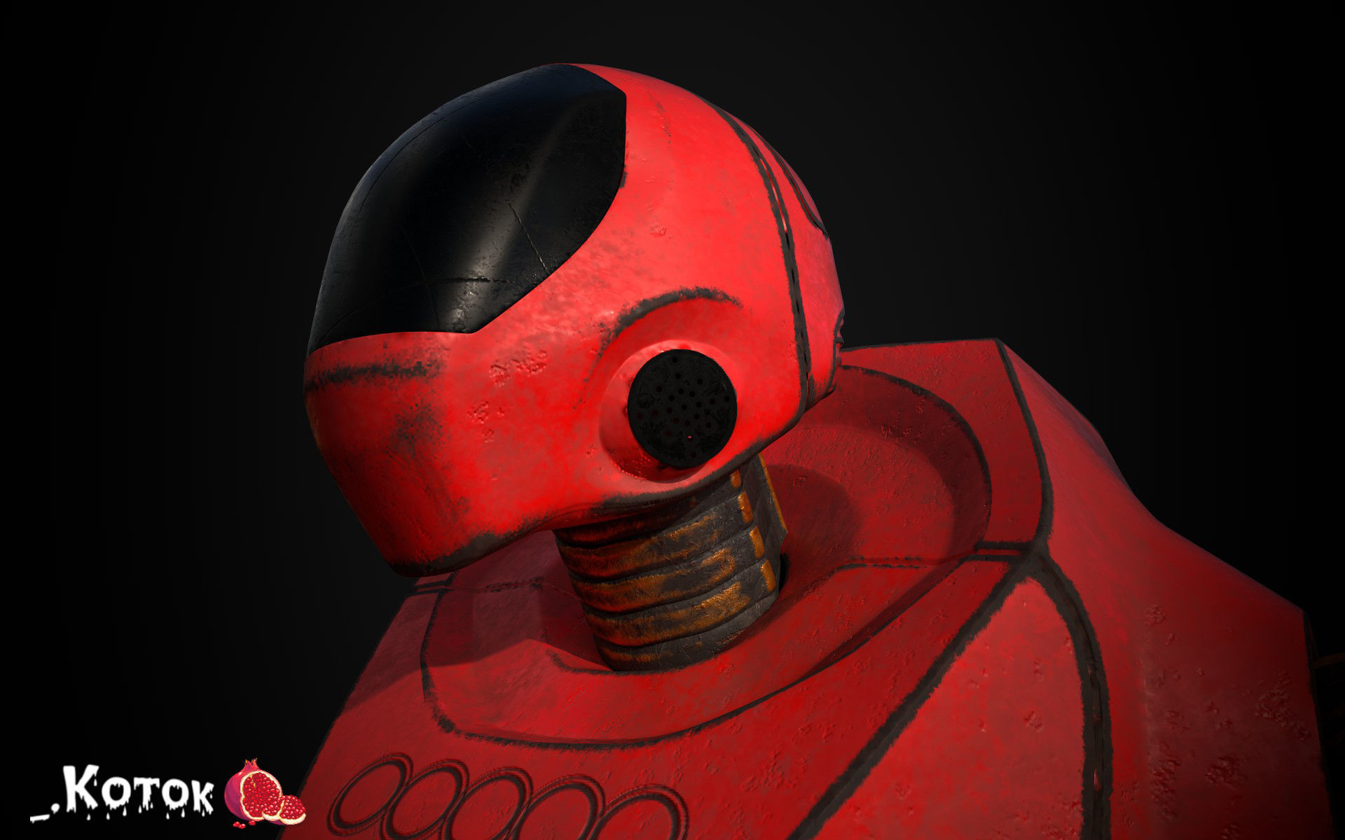 Robot Free low-poly 3D model_3