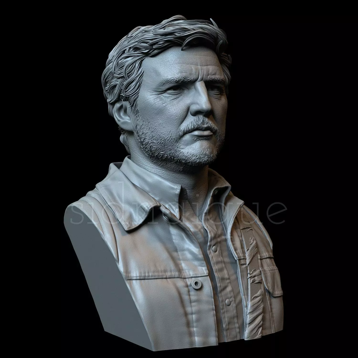 Pedro Pascal as Joel Miller 3D print model_0